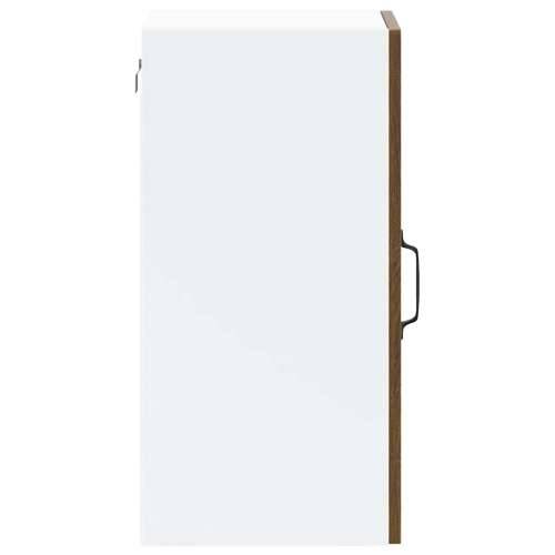 Kuhinjski zidni ormarić sa staklenim vratima Kalmar drveni - Smeđi hrast 40 x 31 x 60 cm 1 1x wall glass cabinet (1 door) Cijena