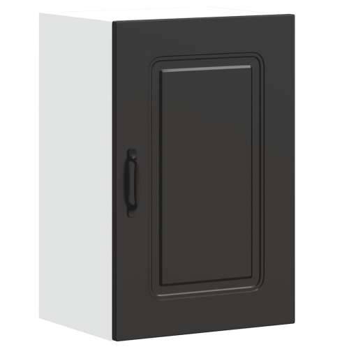Kuhinjski zidni ormarić Kalmar crni konstruirano drvo - Crna 1 1 x zidni ormarić (1 vrata) 40 cm Cijena