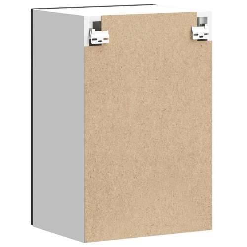 Kuhinjski zidni ormarić Kalmar crni konstruirano drvo - Crna 1 1 x zidni ormarić (1 vrata) 40 cm Cijena