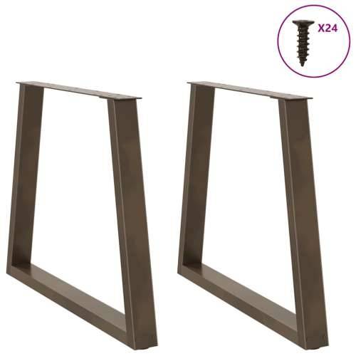 Noge za blagovaonski stol V-oblik 2 kom Prirodni čelik 70 x (72-73,3) cm Čelik - Prirodna 70 x (72-73.3) cm 2 1 Cijena