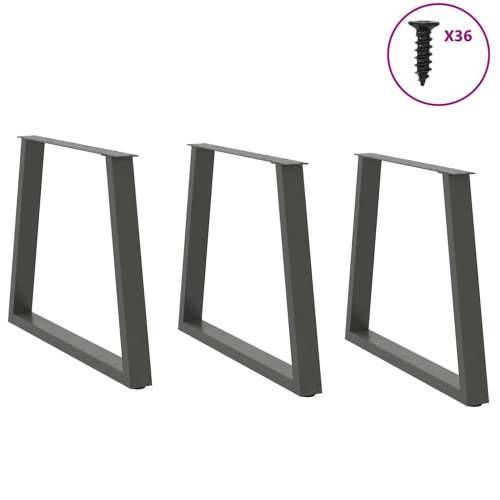 Noge za blagovaonski stol V-oblika 3 kom antracit 70 x (72-73,3) cm čelik - Antracit 70 x (72-73.3) cm 3 1 Cijena