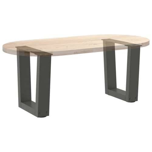 Noge za klub stolić V-oblika 2 kom antracit 30 x (30-31,3) cm čelik - Antracit 30 x (30-31.3) cm 1 Cijena