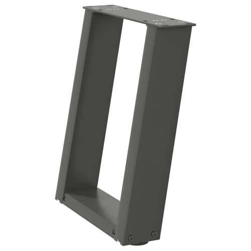 Noge za klub stolić U-oblik 2 kom antracit 28 x (42-43) cm čelik - Antracit 28 x (42-43) cm 1 Cijena
