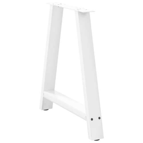 Noge za blagovaonski stol A-oblika 2 kom Bijele 80 x (72-73) cm Čelik - Bijela 80 x (72-73) cm 1 Cijena