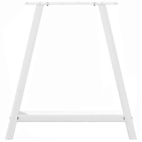 Noge za blagovaonski stol A-oblika 2 kom Bijele 80 x (72-73) cm Čelik - Bijela 80 x (72-73) cm 1 Cijena