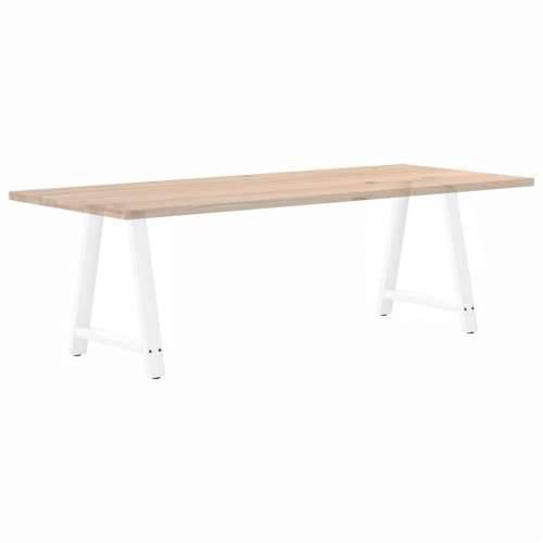 Noge za blagovaonski stol A-oblika 2 kom Bijele 80 x (72-73) cm Čelik - Bijela 80 x (72-73) cm 1 Cijena