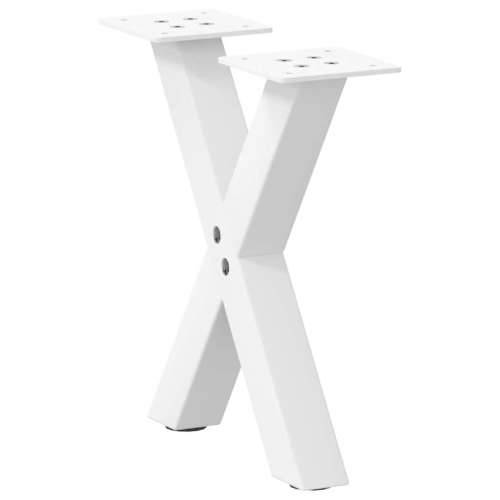 Noge za klub stolić u obliku slova X, 2 kom, bijele, 30 x (30-31) cm, čelik - Bijela 30 x (30-31) cm (40 mm) 2 1 Cijena