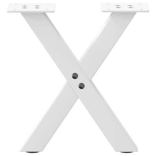 Noge za klub stolić u obliku slova X, 2 kom, bijele, 30 x (30-31) cm, čelik - Bijela 30 x (30-31) cm (40 mm) 2 1 Cijena