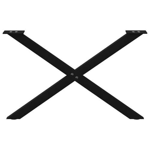 Noge za klub stolić u obliku slova X, 2 kom, crne, 70 x (42-43) cm, čelik - Crna 70 x (42-43) cm (40 mm) 2 1 Cijena