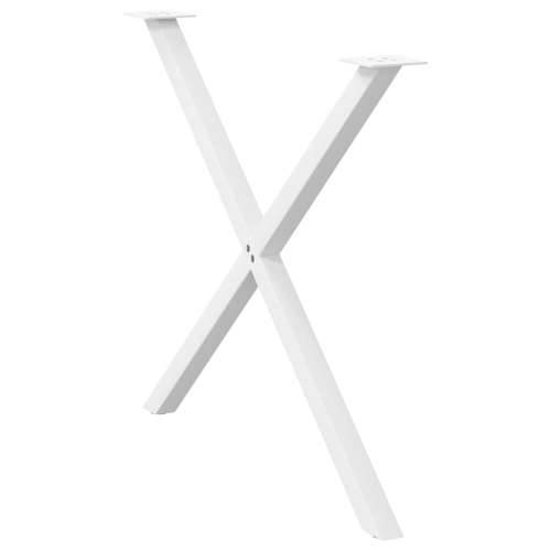 Noge za blagovaonski stol u obliku slova X, 2 kom, bijele, 90 x (72-73) cm, čelik - Bijela 90 x (72-73) cm (40 mm) 2 1 Cijena