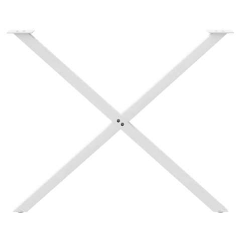 Noge za blagovaonski stol u obliku slova X, 2 kom, bijele, 90 x (72-73) cm, čelik - Bijela 90 x (72-73) cm (40 mm) 2 1 Cijena
