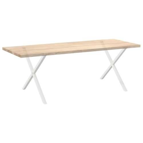 Noge za blagovaonski stol u obliku slova X, 2 kom, bijele, 90 x (72-73) cm, čelik - Bijela 90 x (72-73) cm (40 mm) 2 1 Cijena