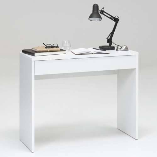 FMD radni stol sa širokom ladicom 100 x 40 x 80 cm bijeli Cijena