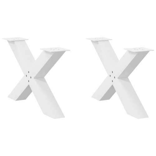 Noge za stolić u obliku slova X 2 kom bijele 70x(42-43) cm - Bijela 70 x (42-43) cm (80 mm) 2 1 Cijena