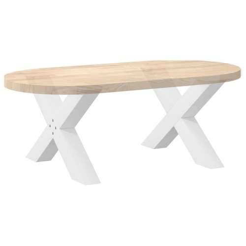 Noge za klub stolić u obliku slova X, 2 kom, bijele, 70 x (42-43) cm, čelik - Bijela 70 x (42-43) cm (80 mm) 2 1 Cijena