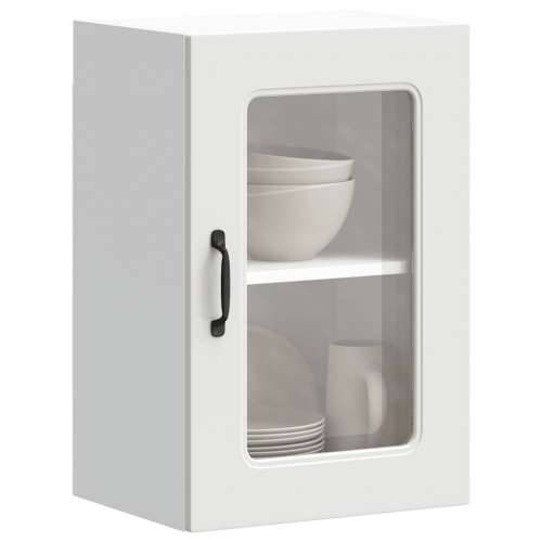 Kuhinjski zidni ormarić sa staklenim vratima Kalmar drveni - Bijela 40 x 31 x 60 cm 1 1x wall glass cabinet (1 door) Cijena