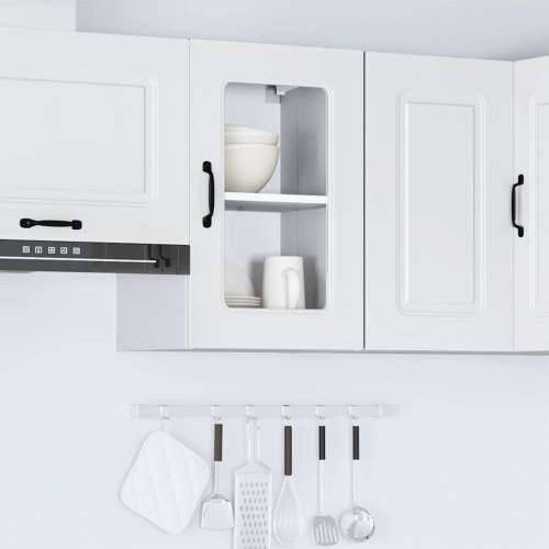 Kuhinjski zidni ormarić sa staklenim vratima Kalmar drveni - Bijela 40 x 31 x 60 cm 1 1x wall glass cabinet (1 door) Cijena