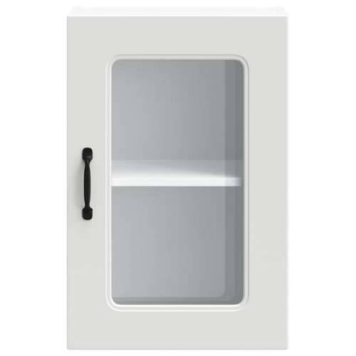 Kuhinjski zidni ormarić sa staklenim vratima Kalmar drveni - Bijela 40 x 31 x 60 cm 1 1x wall glass cabinet (1 door) Cijena