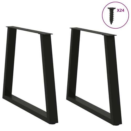 Noge za blagovaonski stol V-oblika 2 kom Crne 70 x (72-73,3) cm Čelik - Crna 70 x (72-73.3) cm 2 1 Cijena