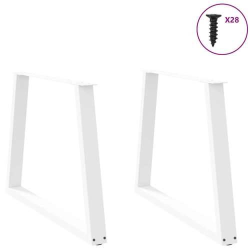 Noge za blagovaonski stol V-oblika 2 kom Bijele 90 x (72-73,3) cm Čelik - Bijela 90 x (72-73.3) cm 2 1 Cijena