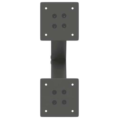 Noge za klub stolić u obliku slova X, 2 kom, antracit, 30 x (30-31) cm, čelik - Antracit 30 x (30-31) cm (40 mm) 2 1 Cijena