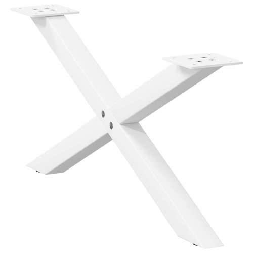 Noge za klub stolić X-oblik 2 kom Bijele 70 x (30-31) cm Čelik - Bijela 70 x (30-31) cm (40 mm) 2 1 Cijena