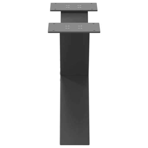 Noge za klub stolić u obliku slova X, 2 kom, antracit, 60 x (30-31) cm, čelik - Antracit 60 x (30-31) cm (80 mm) 2 1 Cijena