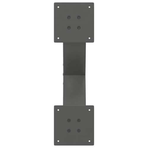 Noge za klub stolić u obliku slova X, 2 kom, antracit, 60 x (30-31) cm, čelik - Antracit 60 x (30-31) cm (80 mm) 2 1 Cijena