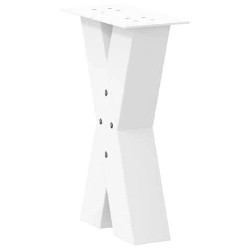 Noge za klub stolić u obliku slova X, 2 kom, bijele, 28 x (42-43) cm, čelik - Bijela 28 x (42-43) cm (80 mm) 2 1 Cijena