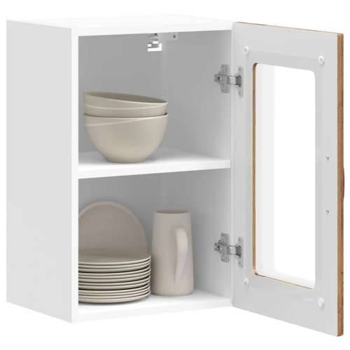 Kuhinjski zidni ormarić sa staklenim vratima Kalmar drveni - Staro drvo 40 x 31 x 60 cm 1 1x wall glass cabinet (1 door) Cijena
