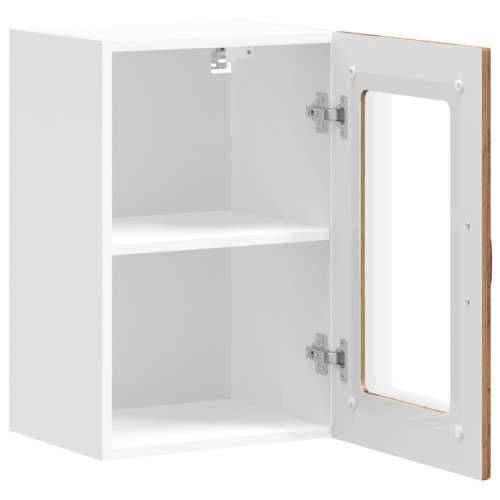 Kuhinjski zidni ormarić sa staklenim vratima Kalmar drveni - Staro drvo 40 x 31 x 60 cm 1 1x wall glass cabinet (1 door) Cijena