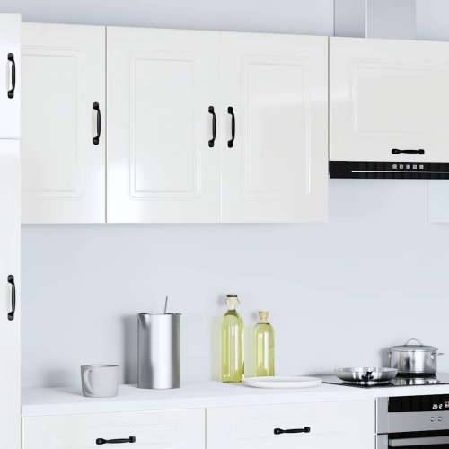 Kuhinjski zidni ormarić Kalmar sjaj bijeli konstruirano drvo - Visoko sjajno bijela 80 x 31 x 60 cm 1 1x wall cabinet (2 doors) Cijena