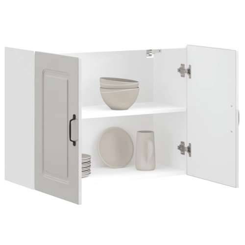 Kuhinjski zidni ormarić Kalmar sjaj bijeli konstruirano drvo - Visoko sjajno bijela 80 x 31 x 60 cm 1 1x wall cabinet (2 doors) Cijena