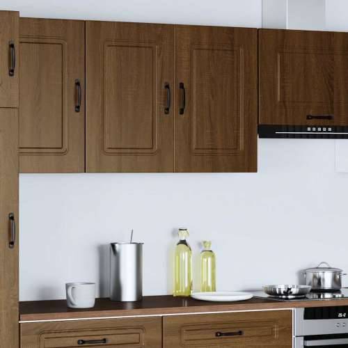 Kuhinjski zidni ormarić Kalmar boja hrasta konstruirano drvo - Smeđi hrast 80 x 31 x 60 cm 1 1x wall cabinet (2 doors) Cijena