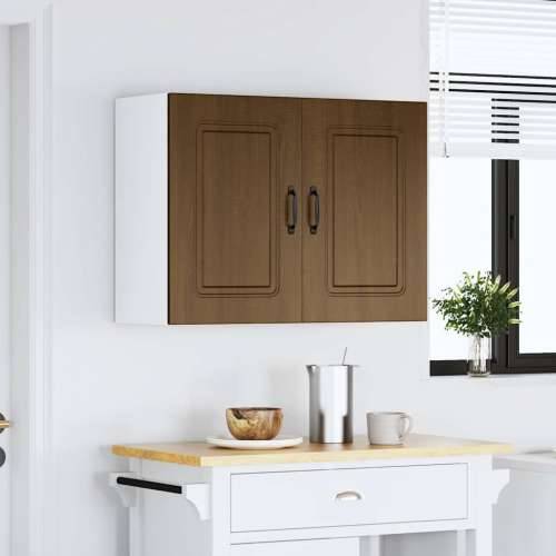 Kuhinjski zidni ormarić Kalmar boja hrasta konstruirano drvo - Smeđi hrast 80 x 31 x 60 cm 1 1x wall cabinet (2 doors) Cijena