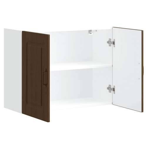 Kuhinjski zidni ormarić Kalmar boja hrasta konstruirano drvo - Smeđi hrast 80 x 31 x 60 cm 1 1x wall cabinet (2 doors) Cijena