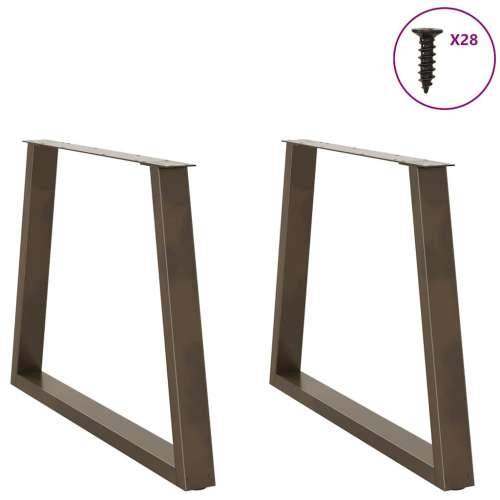 Noge za blagovaonski stol V-oblik 2 kom Prirodni čelik 90 x (72-73,3) cm Čelik - Prirodna 90 x (72-73.3) cm 2 1 Cijena