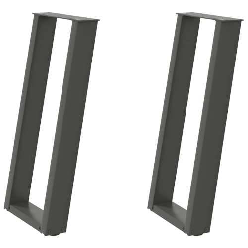 Noge za konzolni stol u obliku slova U, 2 kom, antracit, 28 x (72-73) cm, čelik - Antracit 28 x (72-73) cm 1 Cijena