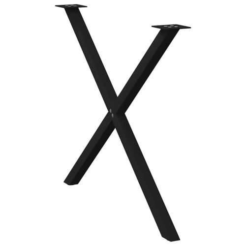 Noge za blagovaonski stol u obliku slova X, 2 kom, crne, 90 x (72-73) cm, čelik - Crna 90 x (72-73) cm (40 mm) 2 1 Cijena