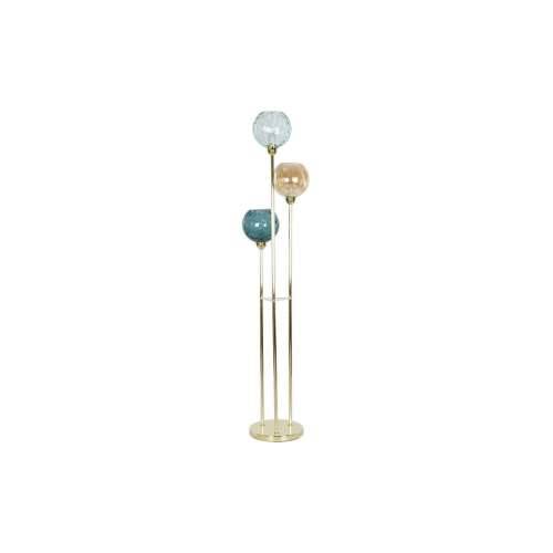 Podna svjetiljka DKD Home Decor Pisana zlatan Metal Kristal 50 W 220 V 45 x 45 x 160 cm Cijena