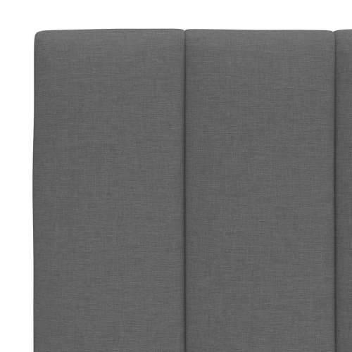 Krevet s madracem tamnosivi 90x200 cm od tkanine - Tamno siva 90 x 200 cm Cijena