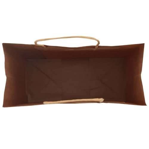 Papirnate vrećice 250 kom s ručkama crne 18x8x22 cm - Crna 18 x 8 x 22 cm 250 Cijena