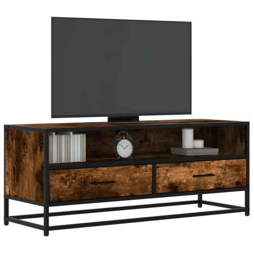 TV ormarić boja dimljenog hrasta 100x34,5x40 cm konstruirano - Dimljeni hrast 1 100 cm Cijena