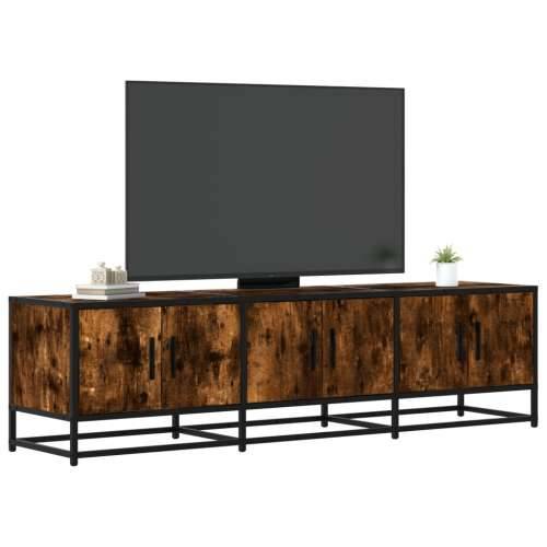 TV ormarić Dimljeni hrast 150x35x41cm Konstruirano drvo i metal - Dimljeni hrast 1 150 cm Cijena