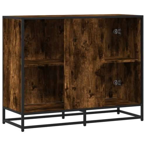 Komoda dimljeni hrast 94x35x76 cm konstruirano drvo - Dimljeni hrast 1 Cijena