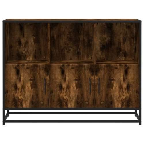 Komoda dimljeni hrast 100x35x76 cm konstruirano drvo - Dimljeni hrast 1 Cijena