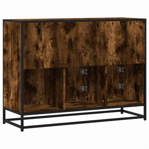 Komoda dimljeni hrast 100x35x76 cm konstruirano drvo - Dimljeni hrast 1 Cijena