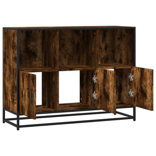 Komoda dimljeni hrast 100x35x76 cm konstruirano drvo - Dimljeni hrast 1 Cijena