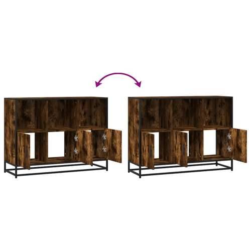 Komoda dimljeni hrast 100x35x76 cm konstruirano drvo - Dimljeni hrast 1 Cijena