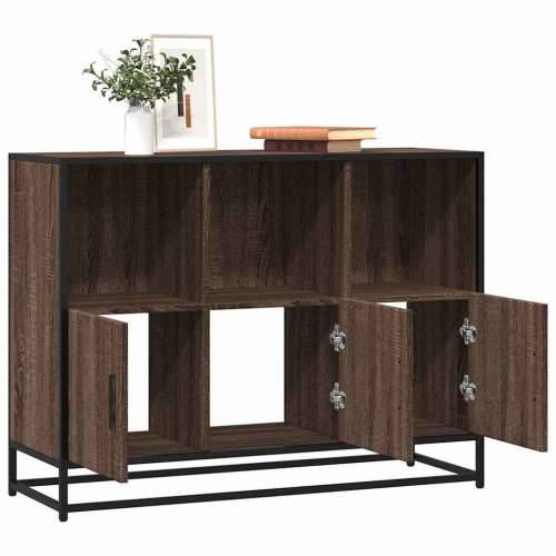 Komoda smeđi hrast 100x35x76 cm konstruirano drvo - Smeđi hrast 1 Cijena